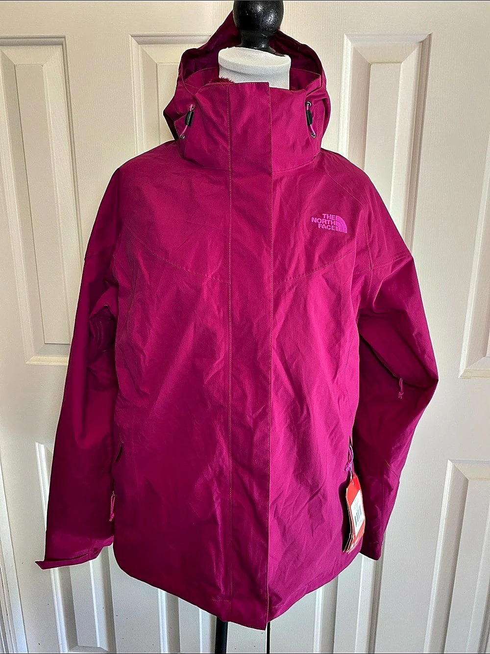 The North Face Boundry Triclimate HyVent Triclimate Jacket Pink Large NWT